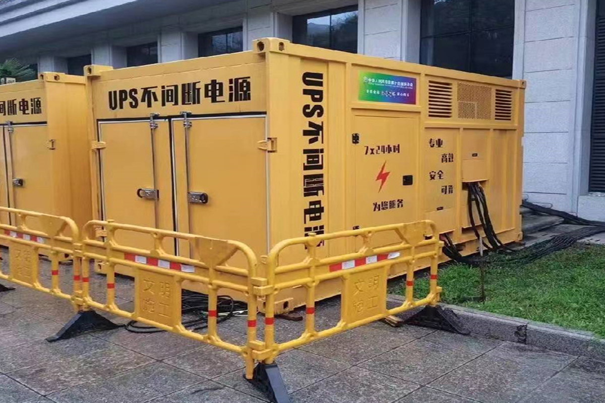 临夏市发电机租赁施工现场